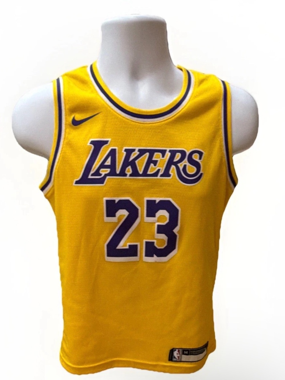 Nike Los Angeles Lakers LeBron James #23 Boys M NBA Basketball Jersey